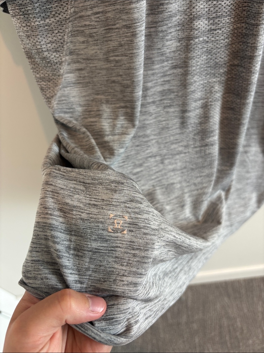 lululemon athletica Heather Gray Short-Sleeve Crew Shirt - Picture 4 of 4